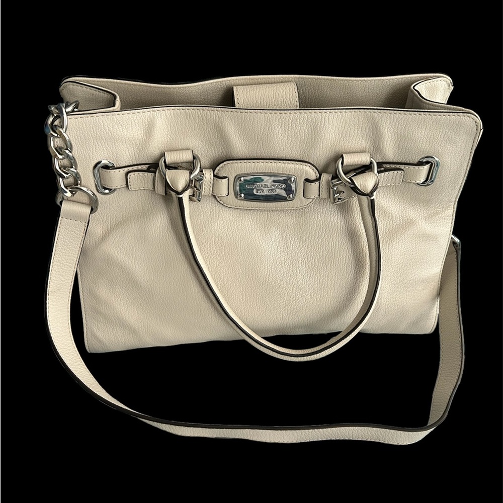 Michael Kors vanilla leather Hamilton Bag